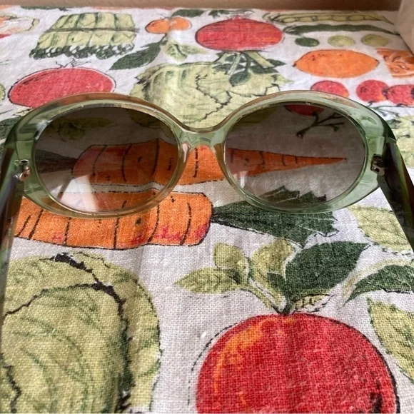 Etro green embellished sunglasses